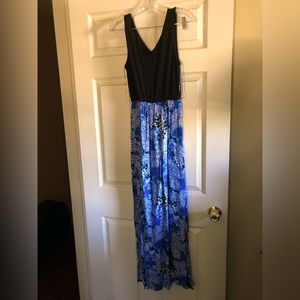 Blue paisley skirt Maxi Dress